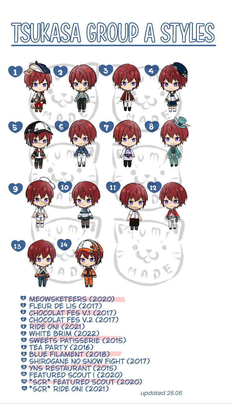 ENSTA - Tsukasa Random Sticker Set - Group [A]