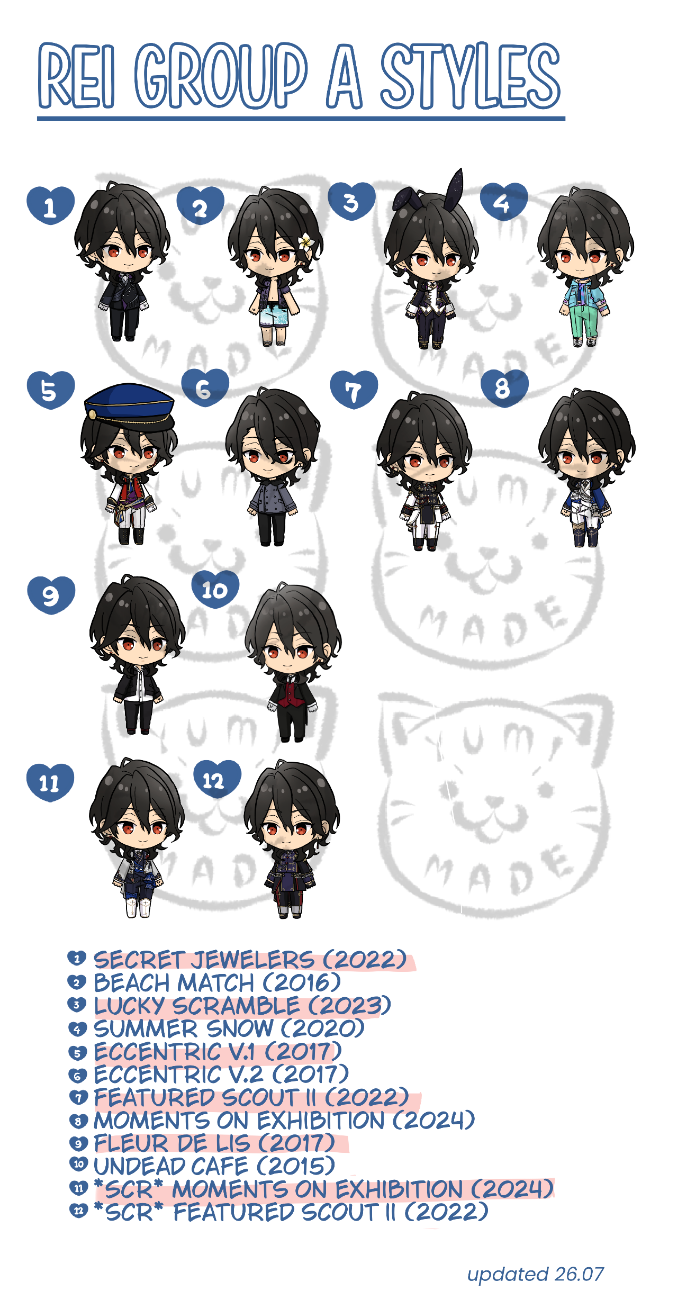 ENSTA - Rei Random Sticker Set - Group [A]