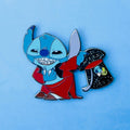 Stitch As the Shadow Man Enamel Pin