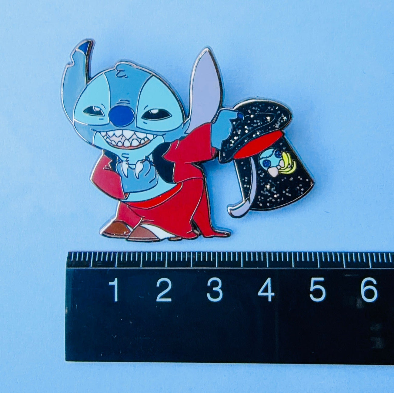 Stitch As the Shadow Man Enamel Pin