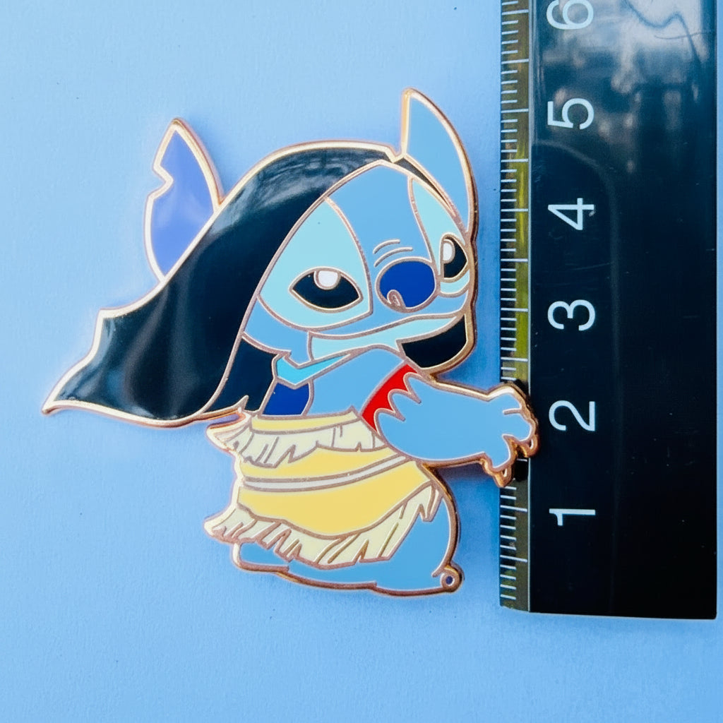 Stitch As Pocahontas Enamel Pin