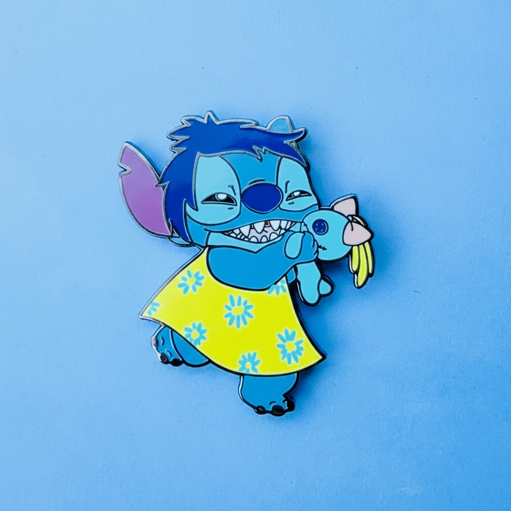 Stitch As Emotions Enamel Pin - Joy