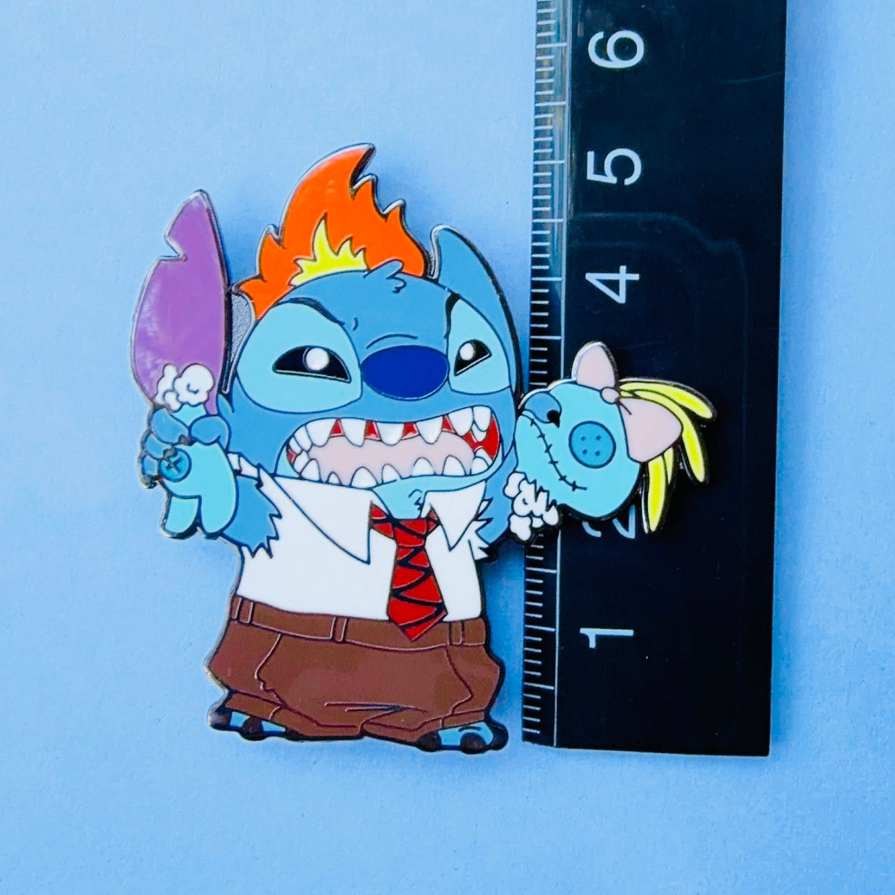 Stitch As Emotions Enamel Pin - Anger
