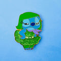 Stitch As Emotions Enamel Pin - Disgust