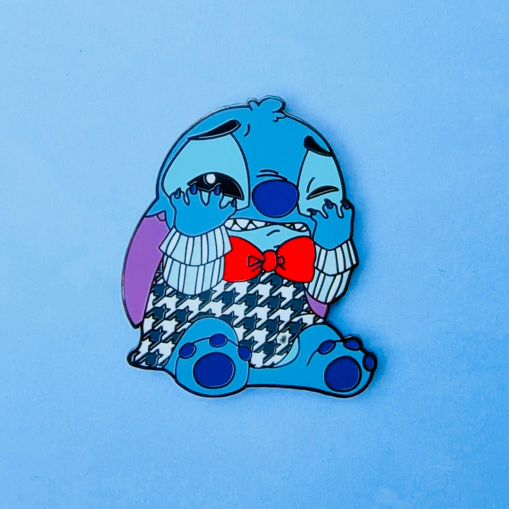 Stitch As Emotions Enamel Pin - Fear