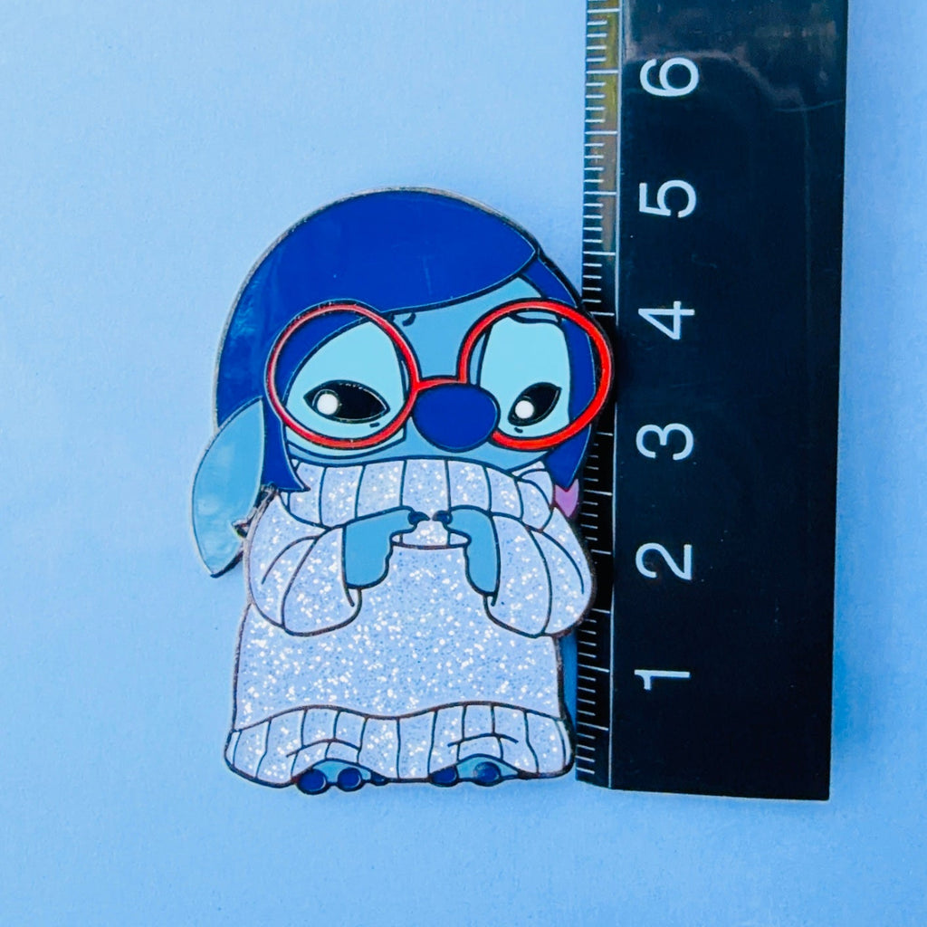 Stitch As Emotions Enamel Pin - Sadness