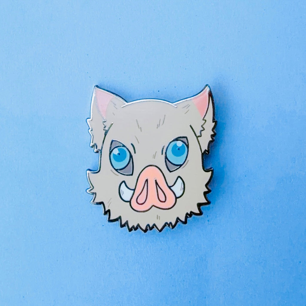 Demon Blade Enamel Pin - Boar