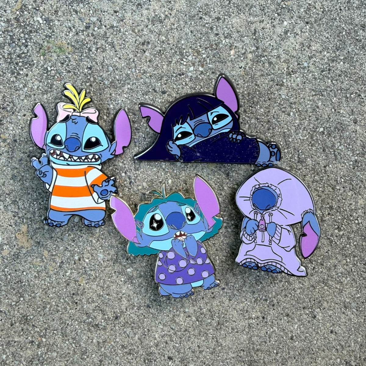 Stitch As Emotions Enamel Pin - Embarrassment