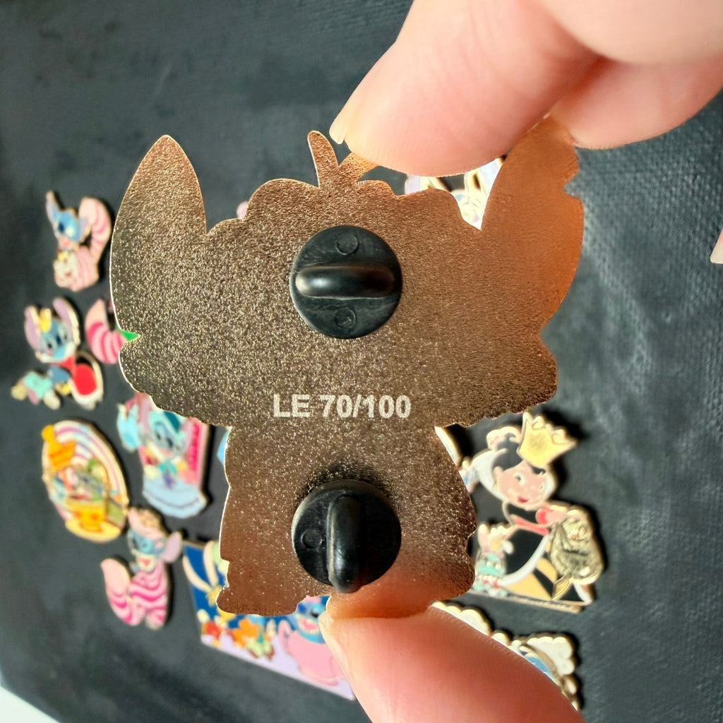 Stitch As Emotions Enamel Pin - Envy